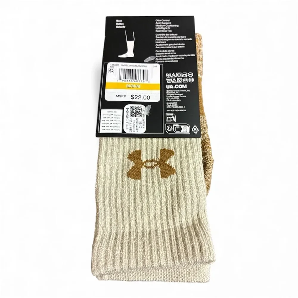 Under Armour UA All Weather Wool Boot Khaki Base Medium New